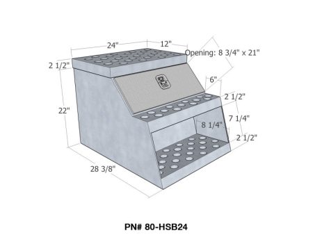 Westin Brute HD Step Box 24in HD Step Box 24in - Aluminum Online now