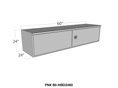 Westin Brute HD Under Body 24in x 60in Barn Door w  3 Part Latch - Aluminum Supply