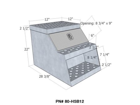 Westin Brute HD Step Box 12in HD Step Box 12in - Aluminum Supply