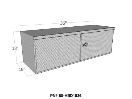 Westin Brute HD Under Body 18in x 36in Barn Door w  3 Part Latch - Aluminum Online Sale