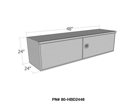 Westin Brute HD Under Body 24in x 48in Barn Door w  3 Part Latch - Aluminum For Cheap