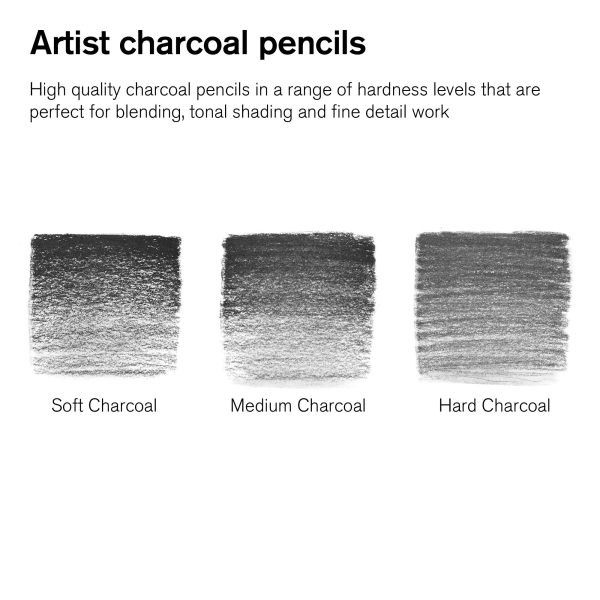 6-Pack Studio Charcoal Pencils For Sale