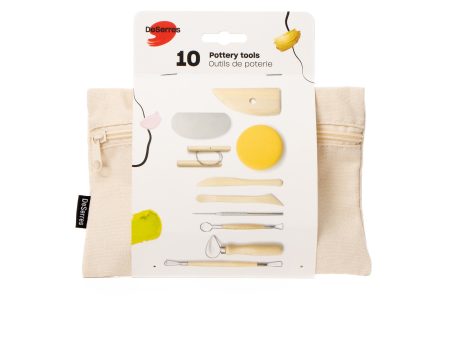 10-Piece Pottery Tool Kit Hot on Sale