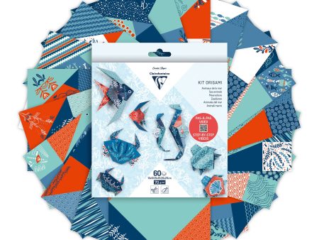 Patterned Origami Sheets - Marine Wildlife Hot on Sale