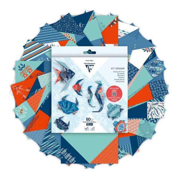 Patterned Origami Sheets - Marine Wildlife Hot on Sale