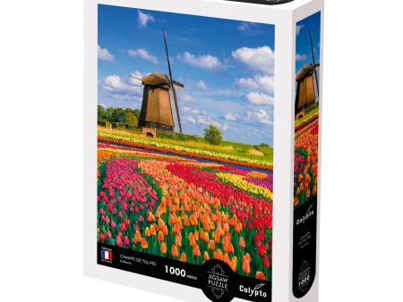 1,000-Piece Puzzle -  Tulip Fields, Holland  on Sale