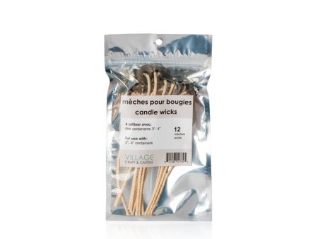 12-Pack Candle Wicks for Containers - 4 in Online Hot Sale