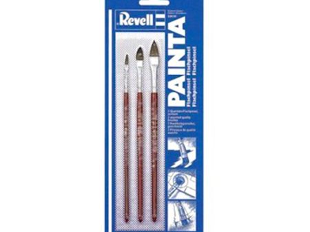 3-Piece Painta Flat Paintbrush Set on Sale