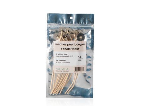 12-Pack Candle Wicks for Containers - 3 in Fashion