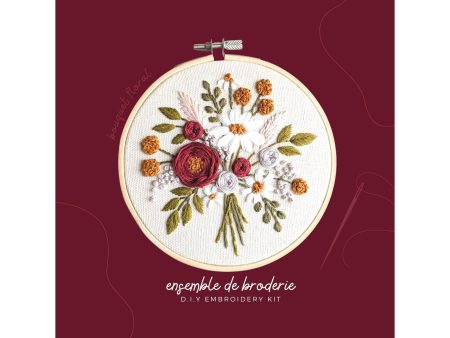 DIY Embroidery Kit - Floral Bouquet For Sale