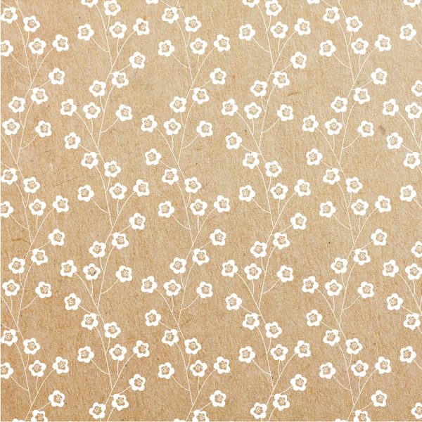 A4 Printer Paper Pad - Floral Kraft For Cheap