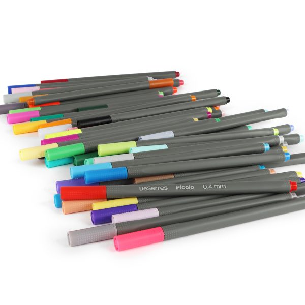 48-Pack Picolo Fineliners Set - 0.4 mm, Assorted Colours For Sale