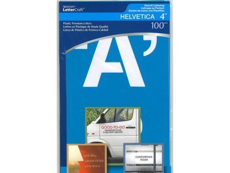 Stencil Lettering - Helvetica, 4 in on Sale