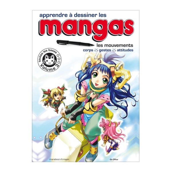 Apprendre à dessiner les mangas : Les mouvements, Volume 3 - French Ed. For Sale