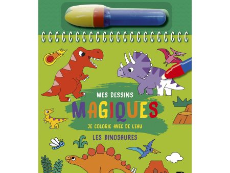 Je colorie avec de l eau : Les dinosaures - French Ed. Fashion