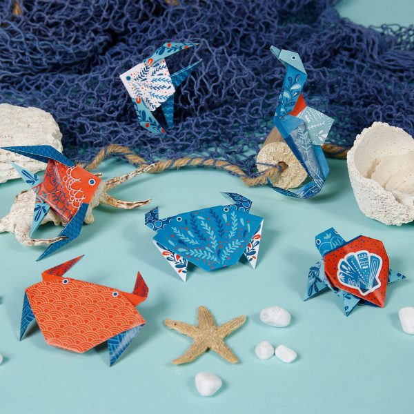 Patterned Origami Sheets - Marine Wildlife Hot on Sale