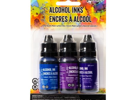 3-Pack Alcohol Inks - Indigo Violet Spectrum Hot on Sale