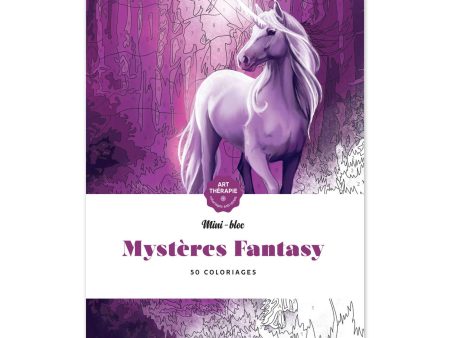 Mini bloc Art Thérapie : Mystères Fantasy - French Ed. Hot on Sale