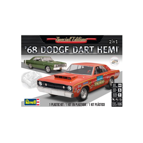 Scale Model 1 25 -  68 Dodge Hemi Dart 2  n 1 Supply