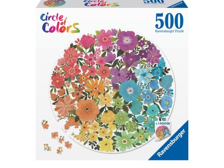 500-Piece Puzzle -  Flower Colour Circle  Online Sale