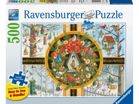 500-Piece Puzzle -  Christmas Songbirds  Online now