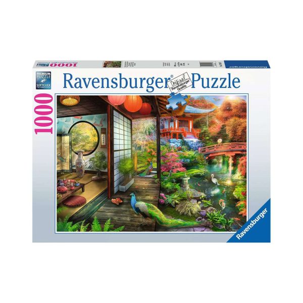 1,000-Piece Puzzle -  Japanese Garden Teahouse  Online now