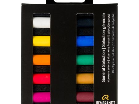 10-Pack Half Stick Soft Pastels - Assorted Colours Online