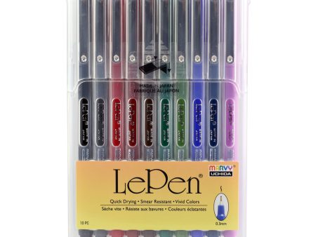 10-Pack Le Pen Fineliners - Dark Colours Cheap