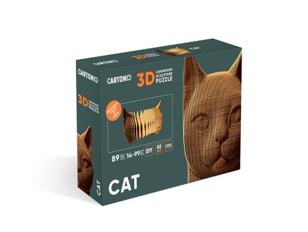 3D Carboard Puzzle - Cat Cheap