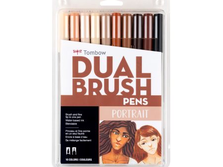 10-Pack Dual Brush Pens - Portrait Online Sale