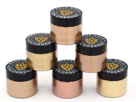 6-Piece Metallic Powder Set Online now