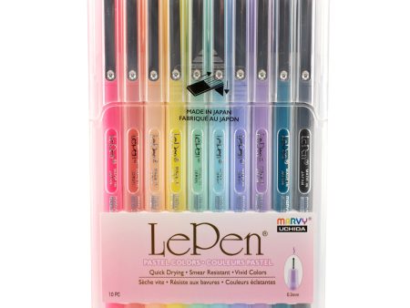 10-Pack Le Pen Fineliners - Pastel Colours Discount