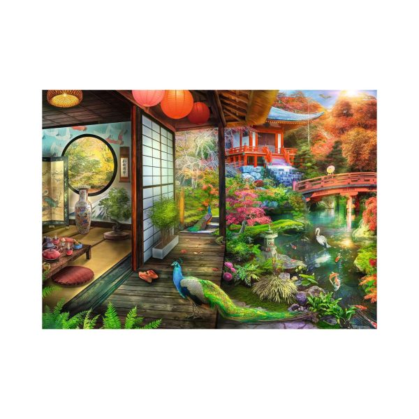 1,000-Piece Puzzle -  Japanese Garden Teahouse  Online now