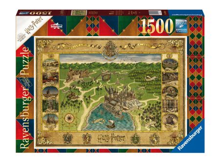 1,500-Piece Puzzle -  Hogwarts Map  Sale