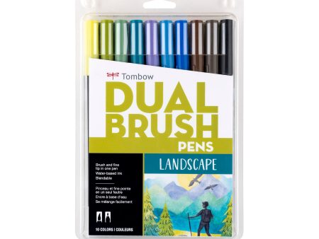 10-Pack Dual Brush Pens - Landscape For Sale