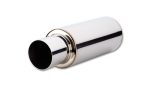 Vibrant TPV Round Muffler (23in Long) with 4in Round Tip Straight Cut - 2.5in inlet I.D. Online now