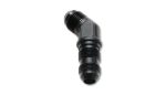 Vibrant -12AN Bulkhead Adapter 45 Degree Elbow Fitting - Anodized Black Only Sale